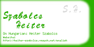 szabolcs heiter business card